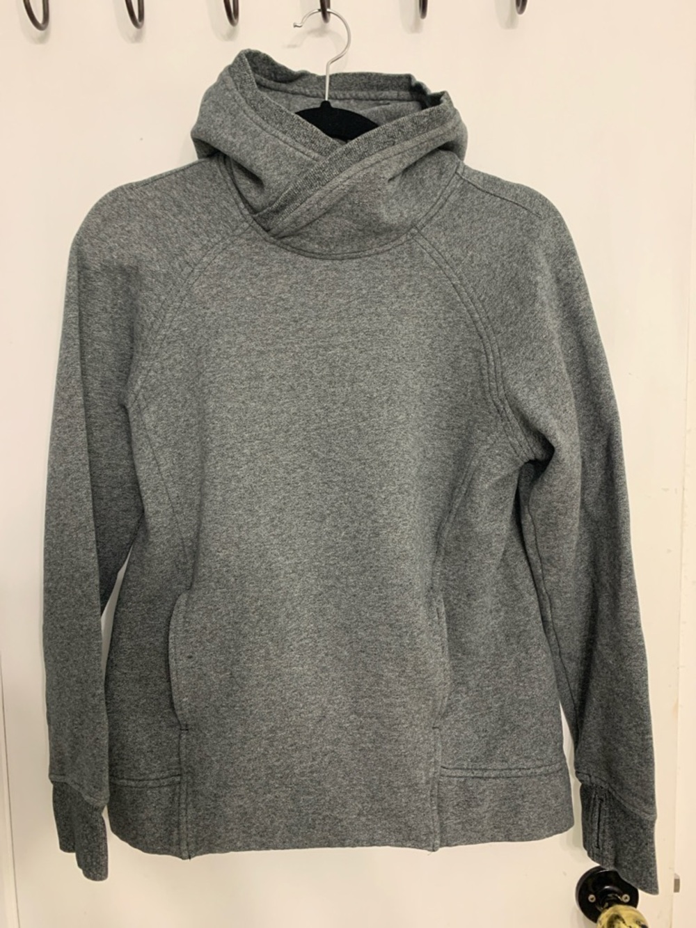 Lululemon Grey Wrap Cowl Neck Pullover Sweater